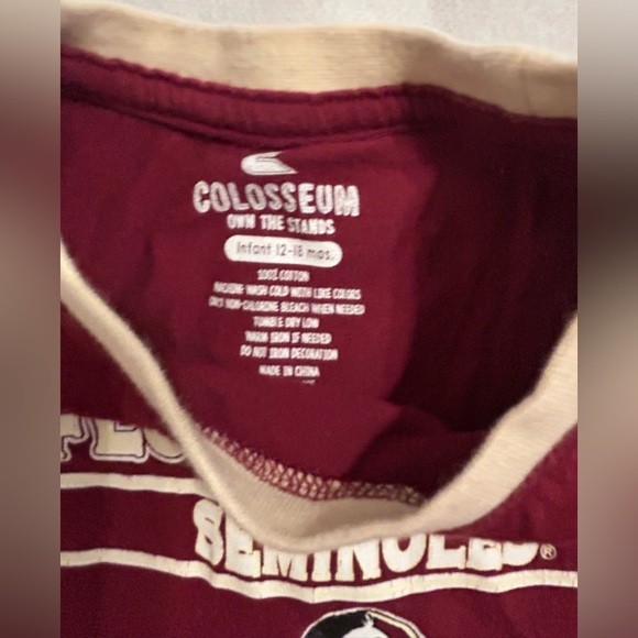 2 Floriada State Seminoles 12-18 mos t-shirt & onesie. - Picture 2 of 3